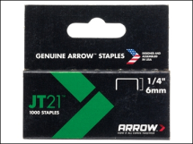ARROW 214 STAPLES JT21 T27 (1000) 6MM 1/4IN
