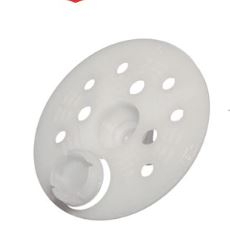 5.4MMX60MM NYLON INSULATION WASHER 25MM DIMPLE